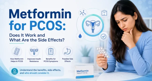 Struggling with PCOS symptoms, weight gain, or irregular periods? Discover how Metformin for PCOS works, its benefits, side effects, dosage, and whether it's the right treatment option for women in India.